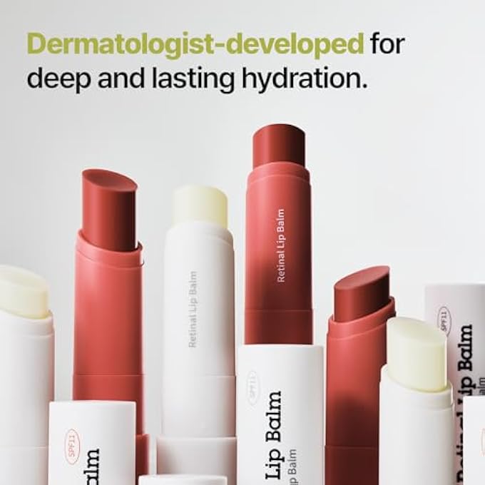 Dr.Different RETINAL LIP BALM CLEAR, ANTI-WRINKLE LIP TREATMENT WITH DEEP HYDRATION & LONG-LASTING MOISTURE, K-SKINCARE MADE BY KOREAN DERMATOLOGIST, 0.14OZ - Image 4